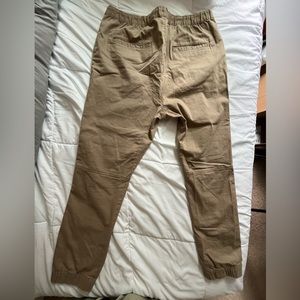 Divided By H&M Joggers Jogging Pants Men's Size 36 Drawstring , Stretch, Khaki